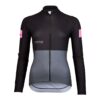 Langarmtrikot Damen P-Rush Rider W in Schwarz, Vorderansicht