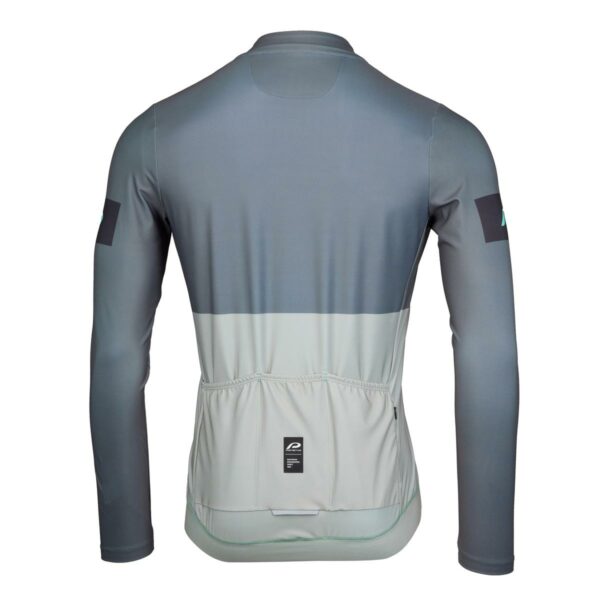 Langarmtrikot Herren P-Rush Rider in Gunmetal, Rückansicht