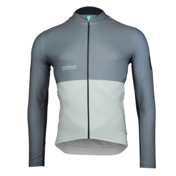 Langarmtrikot Herren P-Rush Rider in Gunmetal, Vorderansicht