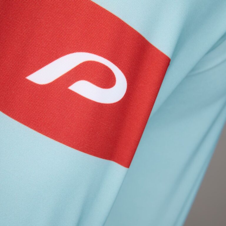 Langarmtrikot Herren P-Rush Rider in Himmelblau, Detailansicht 2