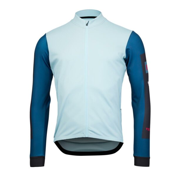Langarmtrikot Herren P-Jameson in Himmelblau, Vorderansicht