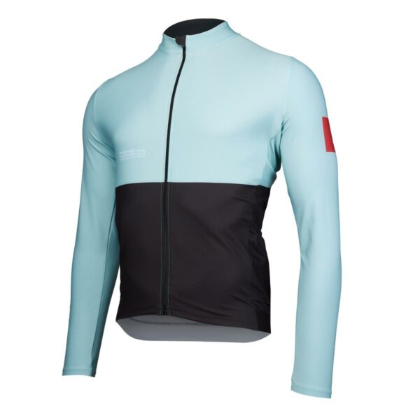 Langarmtrikot Herren P-Rush Rider in Himmelblau, Seitenansicht