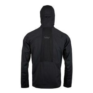 Softshelljacke Herren P-Rock in Schwarz, Rückansicht