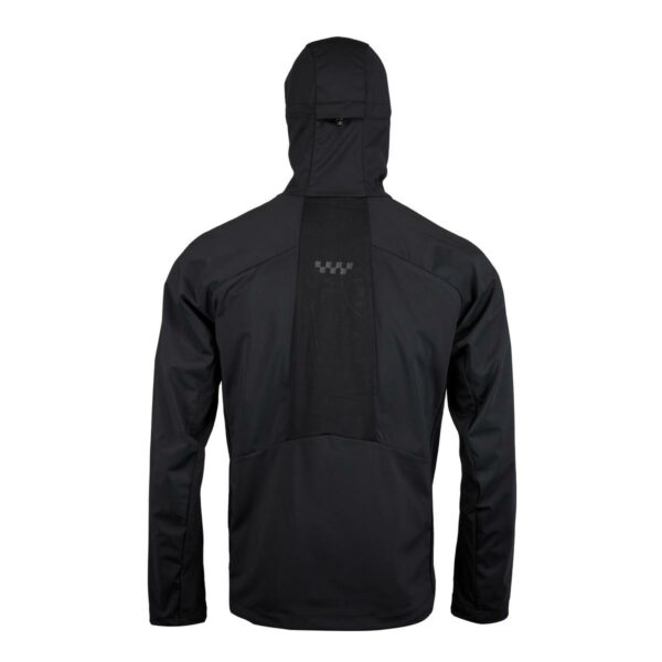 Softshelljacke Herren P-Rock in Schwarz, Rückansicht