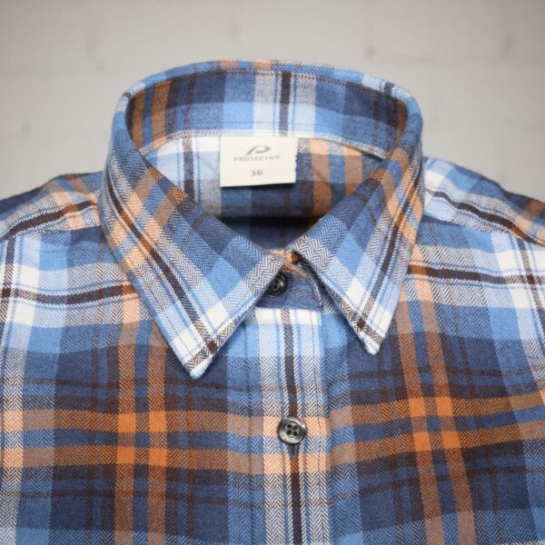 Karohemd Damen P-ROD Checker W in Blau/Dunkelblau, Detailansicht 13