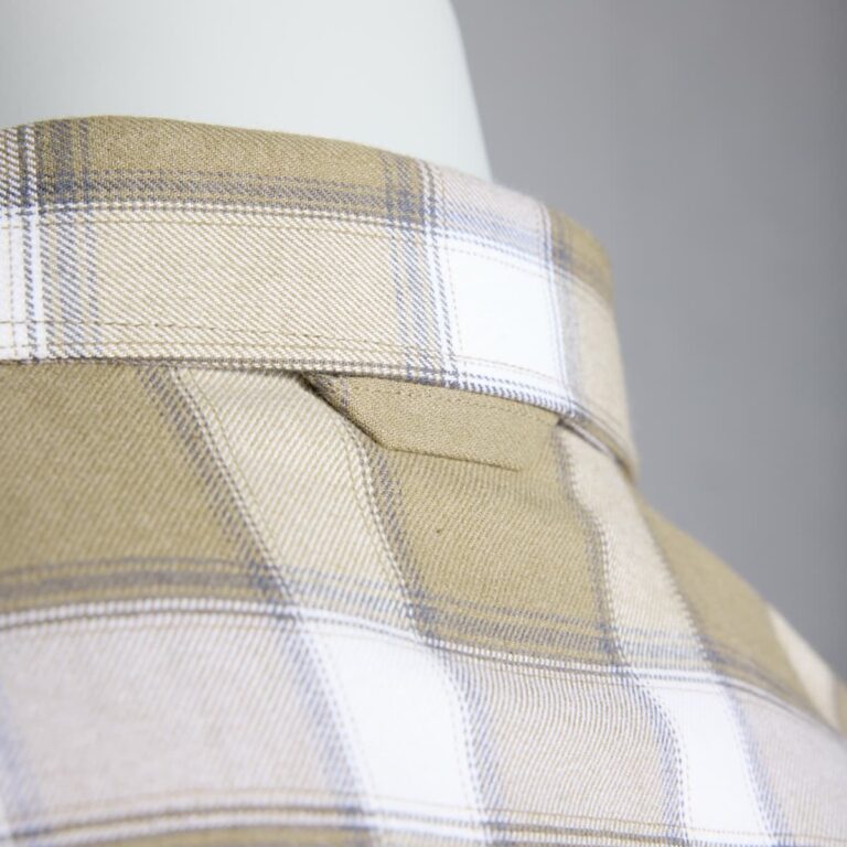 Karohemd Herren P-ROD Checker in Khaki, Detailansicht 7