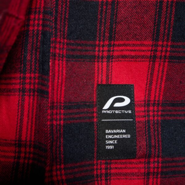 Karohemd Herren P-ROD Checker in Rot, Detailansicht 15