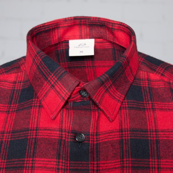 Karohemd Herren P-ROD Checker in Rot, Detailansicht 3