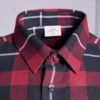 Karohemd Herren P-ROD Checker in Schwarz/Rot, Detailansicht 6
