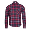 Karohemd Herren P-ROD Checker in Schwarz/Rot, Vorderansicht
