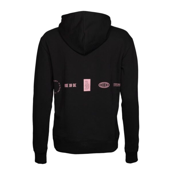 Hoodie Unisex P-Jack D. in Schwarz, Rückansicht
