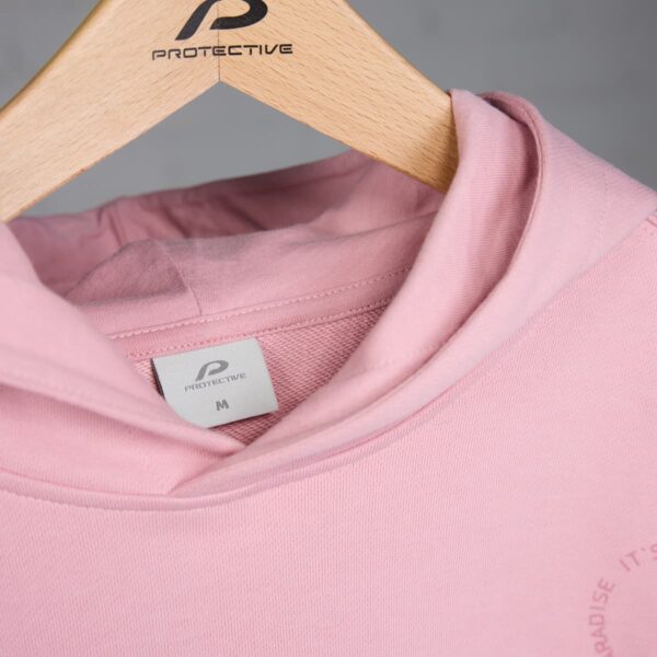 Hoodie Unisex P-Jack D. in Zartrosa, Detailansicht 2
