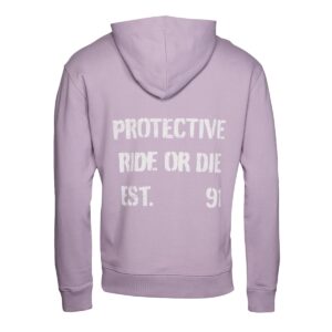 Hoodie Unisex P-Jack D. in Violett, Rückansicht
