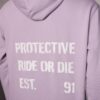 Hoodie Unisex P-Jack D. in Violett, Detailansicht 19