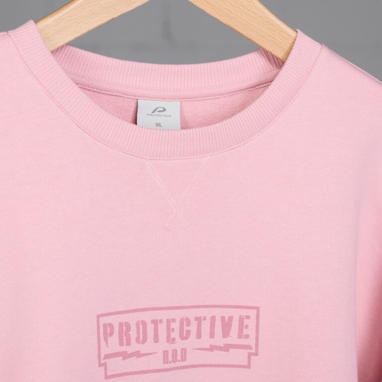 Sweater Unisex P-Joe D. in Zartrosa, Detailansicht 3