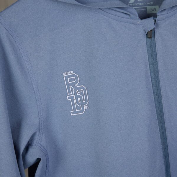 Hoodieshirt Damen P-Hollow Sky W in Stahlblau, Detailansicht 5
