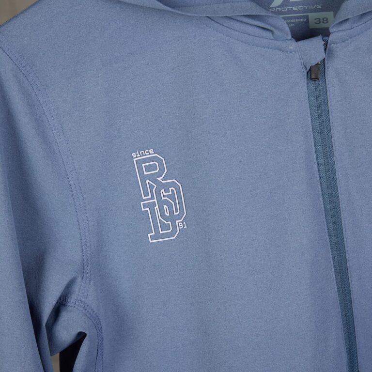 Hoodieshirt Damen P-Hollow Sky W in Stahlblau, Detailansicht 5