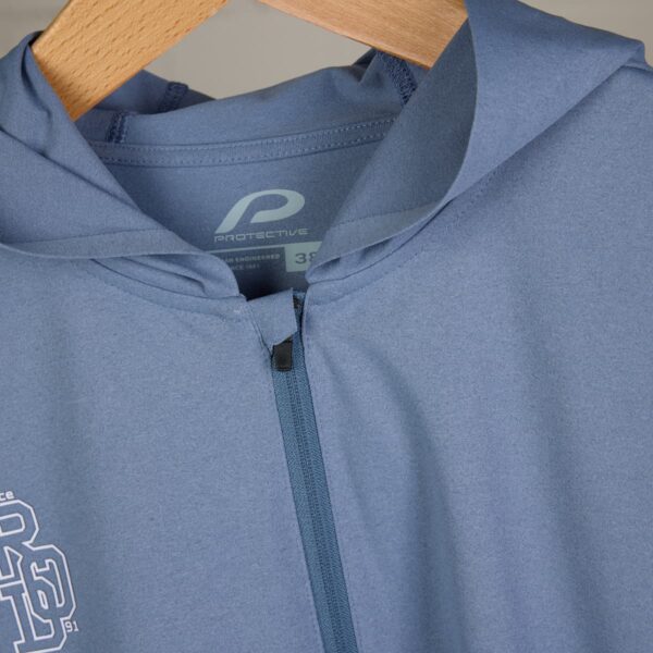 Hoodieshirt Damen P-Hollow Sky W in Stahlblau, Detailansicht 6
