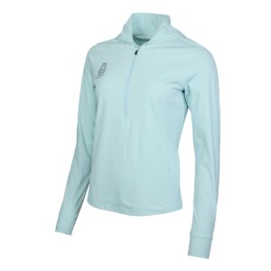 Hoodieshirt Damen P-Hollow Sky W in Soft Teal, Seitenansicht