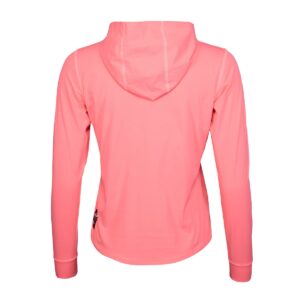 Hoodieshirt Damen P-Hollow Sky W in Thrift Pink, Rückansicht