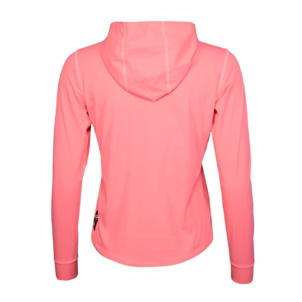 Hoodieshirt Damen P-Hollow Sky W in Thrift Pink, Rückansicht
