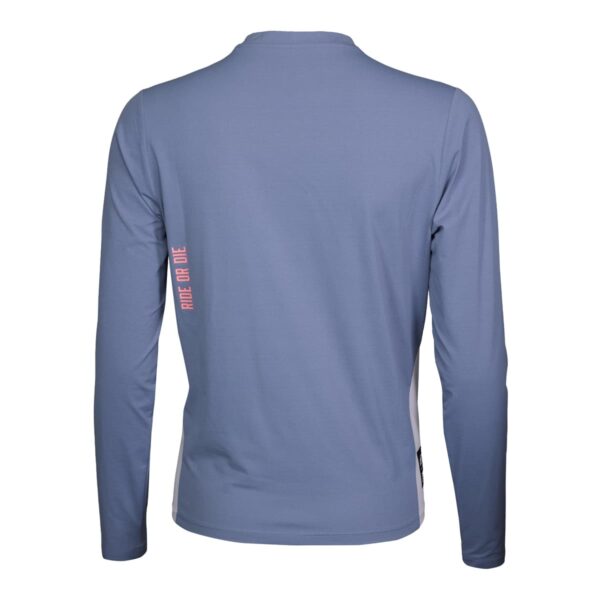 Langarmshirt Damen P-Gambler W in Stahlblau, Rückansicht