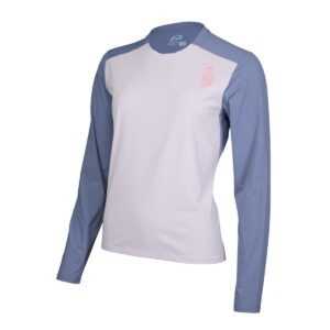 Langarmshirt Damen P-Gambler W in Stahlblau, Seitenansicht