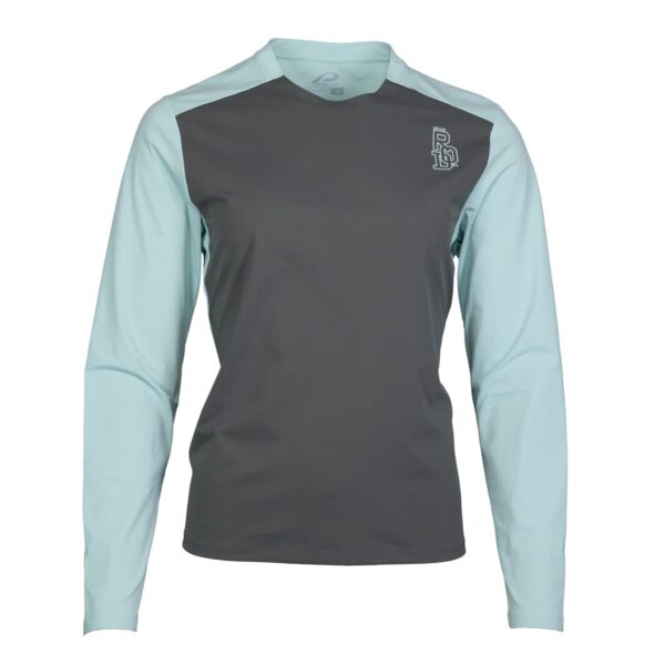 Langarmshirt Damen P-Gambler W in Soft Teal, Vorderansicht