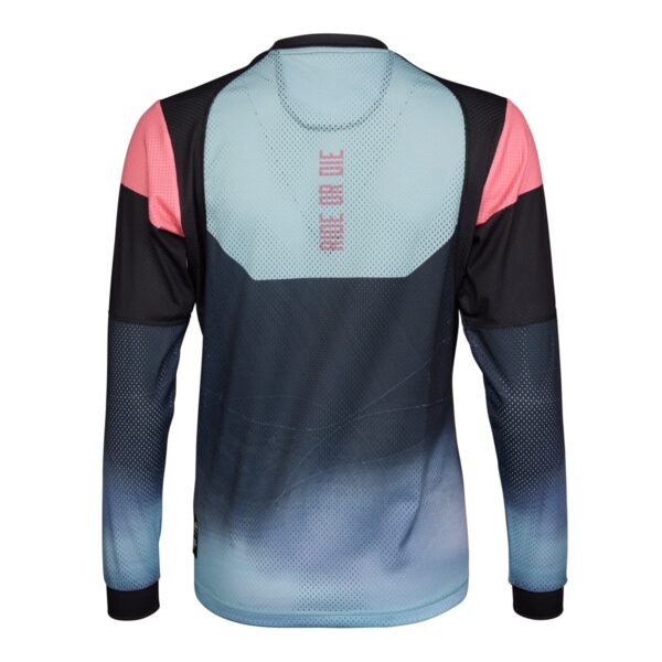 Langarmshirt Damen P-Neon Moon W in Schwarz, Rückansicht
