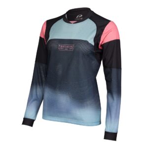 Langarmshirt Damen P-Neon Moon W in Schwarz, Seitenansicht