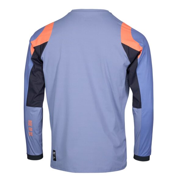 Langarmshirt Herren P-Gambler in Stahlblau, Rückansicht