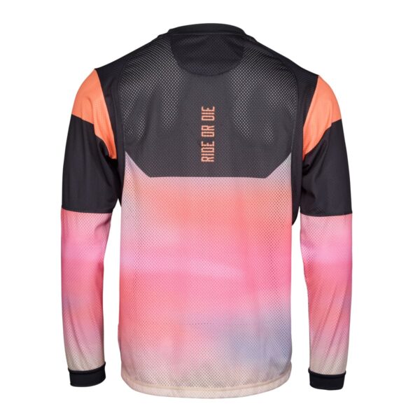 Langarmshirt Herren P-Neon Moon in Dusty Orange, Rückansicht