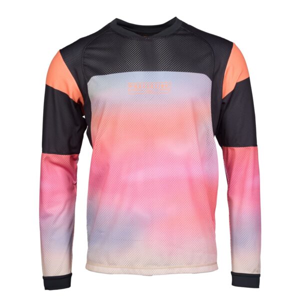 Langarmshirt Herren P-Neon Moon in Dusty Orange, Vorderansicht
