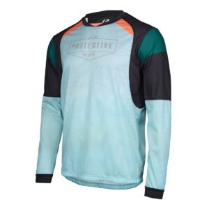 Langarmshirt Herren P-Neon Moon in Soft Teal, Seitenansicht