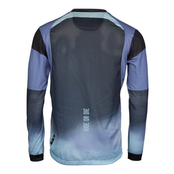 Langarmshirt Herren P-Neon Moon in Schwarz, Rückansicht