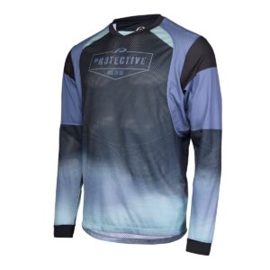Langarmshirt Herren P-Neon Moon in Schwarz, Seitenansicht