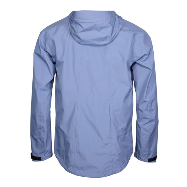Regenjacke Herren P-Space Age in Stahlblau, Rückansicht
