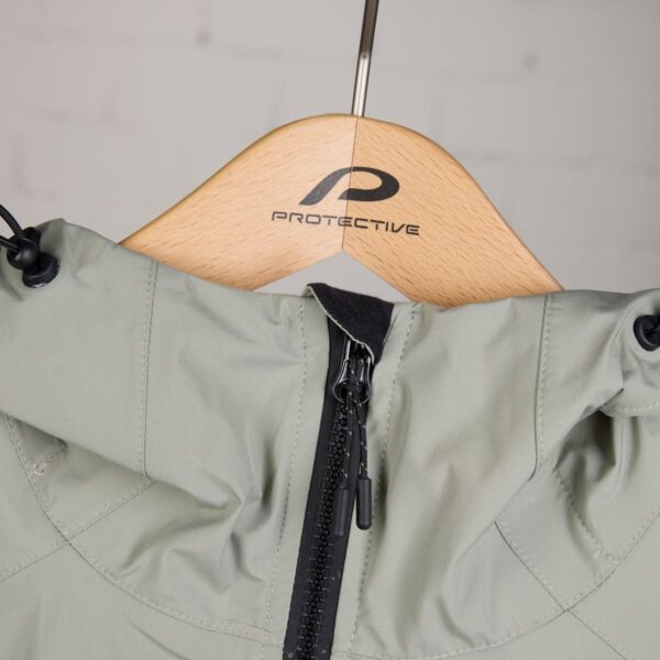 Regenjacke Herren P-Space Age in Hellgrün, Detailansicht 1