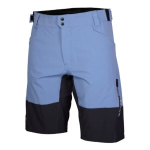 MTB Shorts Herren P-Bounce 4.0 in Stahlblau, Seitenansicht