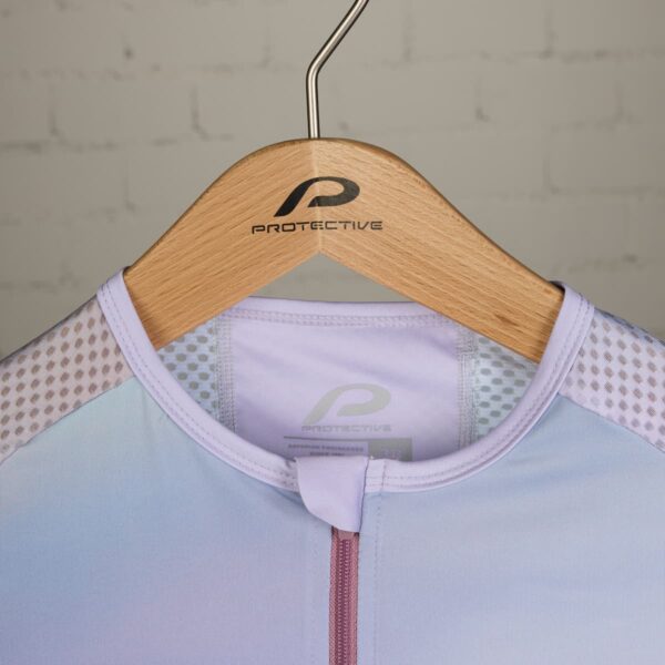 Radtrikot Damen P-Mystery W in Pale Iris, Detailansicht