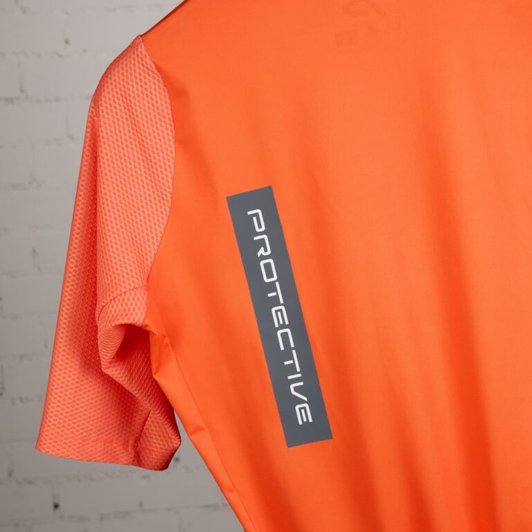 Gravel Trikot Herren P-Stone Dust in Feuerrot, Detailansicht 6