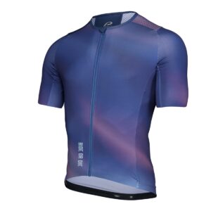 Trikot Herren P-Mystery in Stahlblau, Seitenansicht