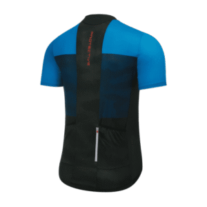 Trikot Herren P-Transform in Stahlblau, Rückansicht