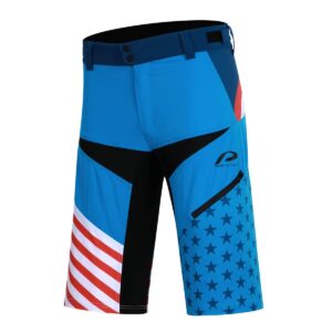 Fahrradhose Herren P-Meteor pant in Blau, Vorderansicht