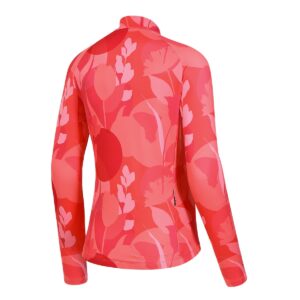 Langarmtrikot Damen P-Candy in Koralle, Rückansicht