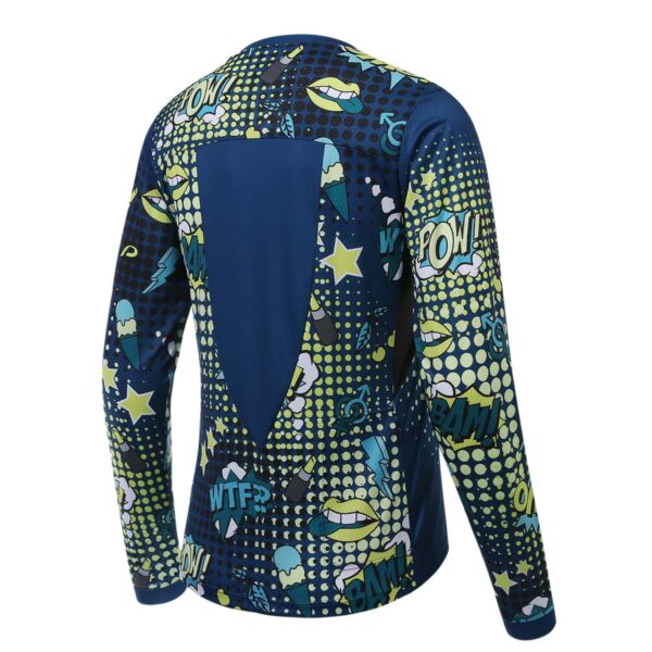 Langarmshirt Damen P-Bang !!! in Dunkelblau, Rückansicht