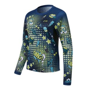 Langarmshirt Damen P-Bang !!! in Dunkelblau, Vorderansicht