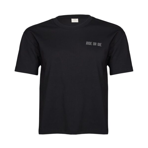 T-Shirt Damen P-Lucky W in Schwarz, Vorderansicht