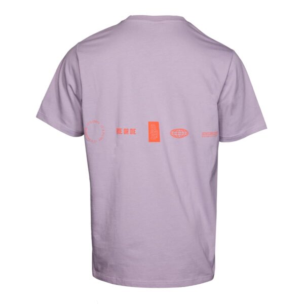 T-Shirt Herren P-Lucky in Violett, Rückansicht