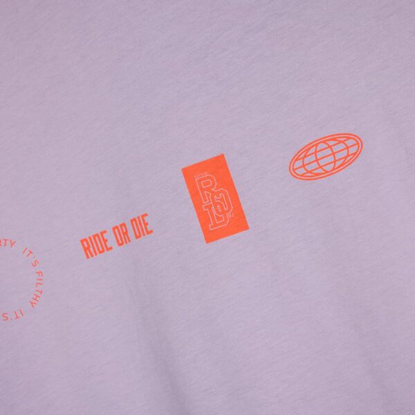 T-Shirt Herren P-Lucky in Violett, Detailansicht 8
